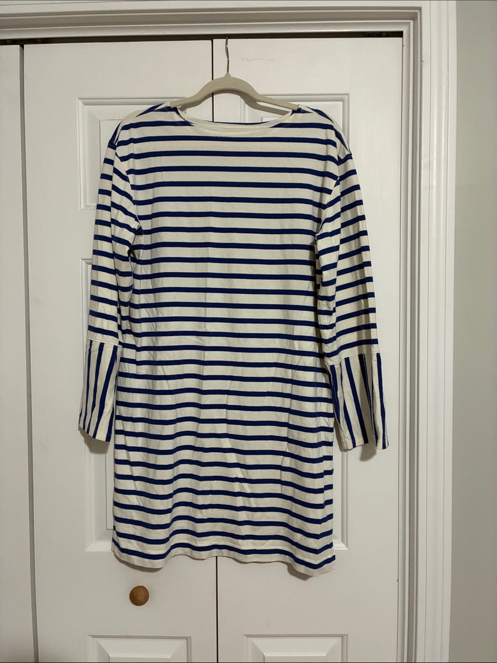Everlane Blue and White Striped Dress